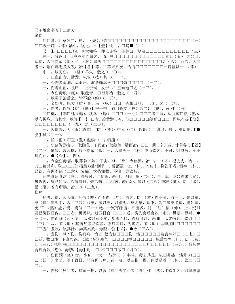 马王堆帛书五十二病方.txt 第1页