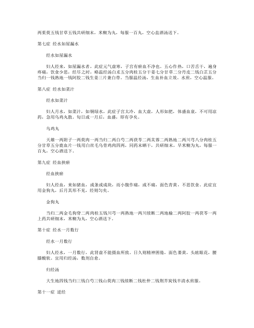 竹林寺女科秘方.txt 第3页