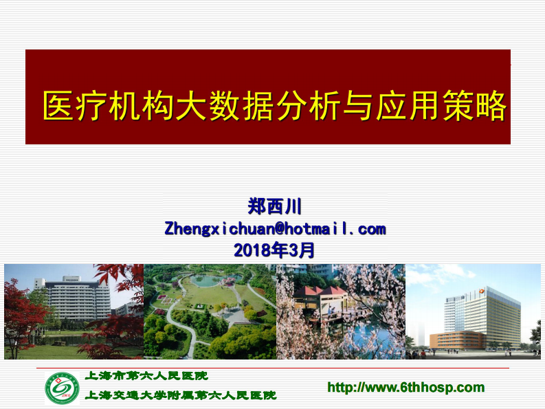 医疗机构大数据分析与应用策略（郑西川）.pdf 第1页