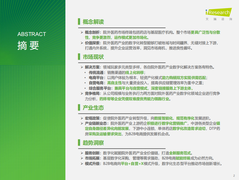 艾瑞咨询：2023年中国院外医药产业数字化转型研究报告.pdf 第2页