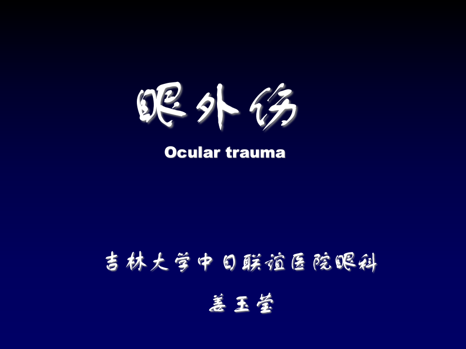 17)眼外伤第8版.ppt 第1页