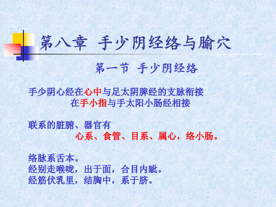 82人体经络穴位图谱5心经.ppt 第1页