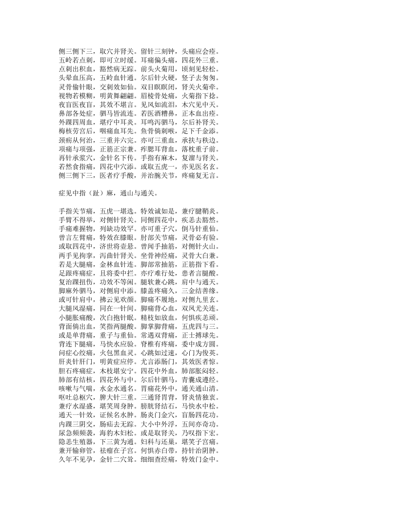 景昌奇穴针方赋.txt 第1页