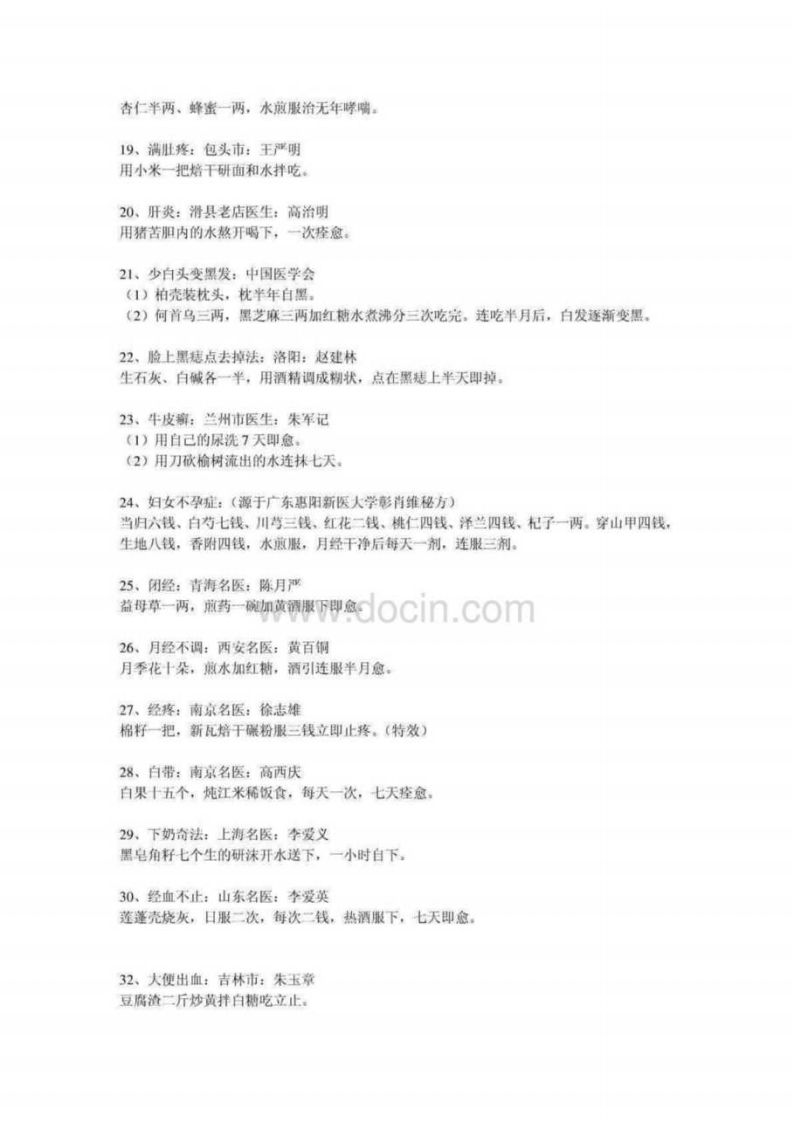 现代人常见疾病的偏方（整理）.pdf 第2页