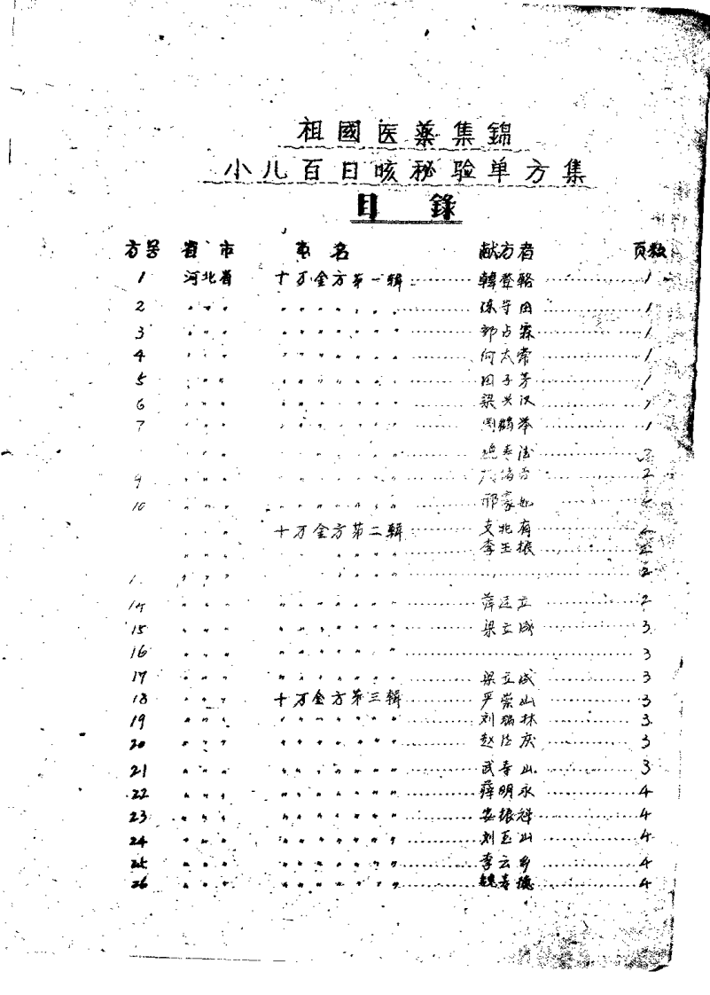 祖国医药集锦 小儿百日咳秘验单方集 第一集.pdf 第4页
