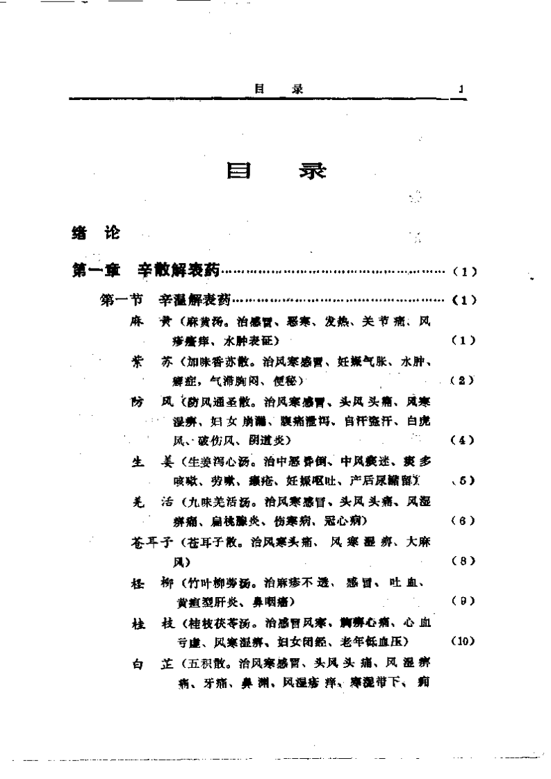 中国中草药配伍大全（目录）.pdf 第1页