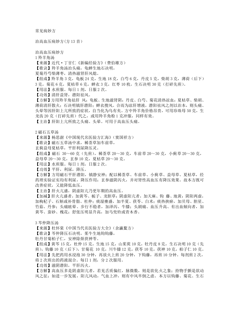常见病妙方.txt 第1页