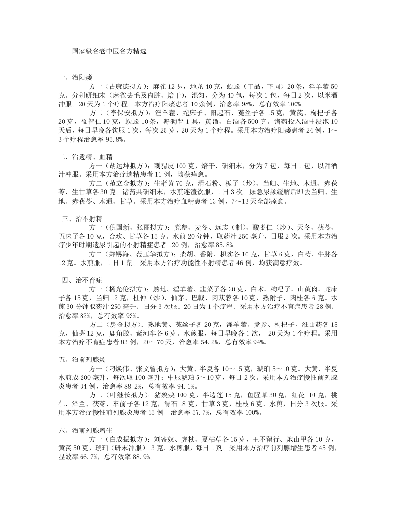 国家级名老中医名方精选.txt 第1页