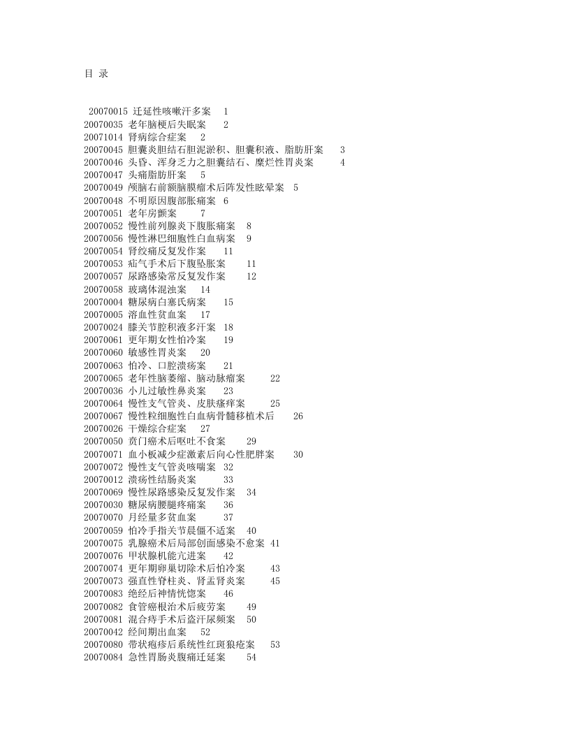 黄煌医案（有目录版）.txt 第1页