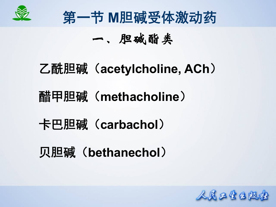 第 六 章  胆碱受体激动药.ppt 第5页