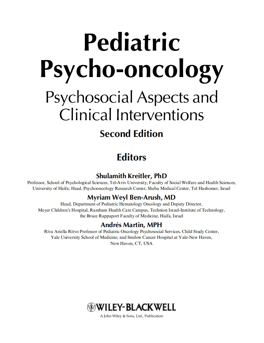 儿童癌症患者的心理分析：心理方面和临床干预（2012高清英文版）Pediatric Psycho-oncology.pdf 第2页