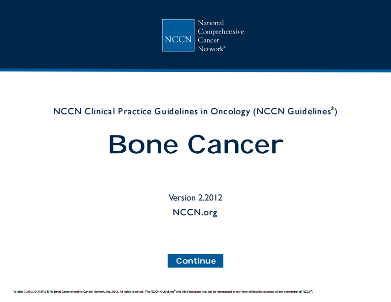 2012NCCN+美国骨肿瘤指南（第2版）.pdf 第1页