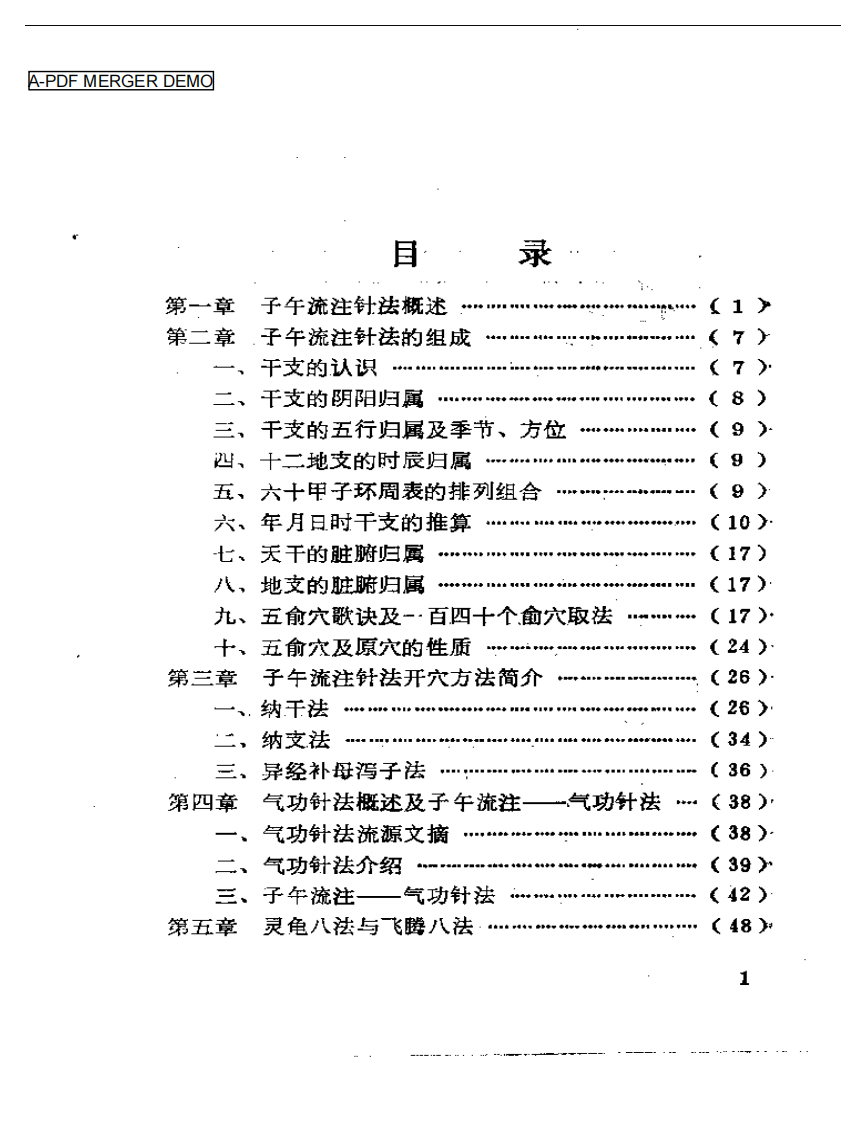 中国子午流注&mdash;&mdash;气功针法（朱志）.pdf 第1页