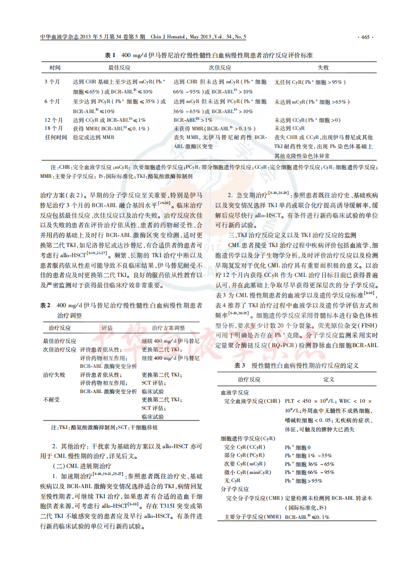 中国慢性髓性白血病诊断与治疗指南(2013).pdf 第2页