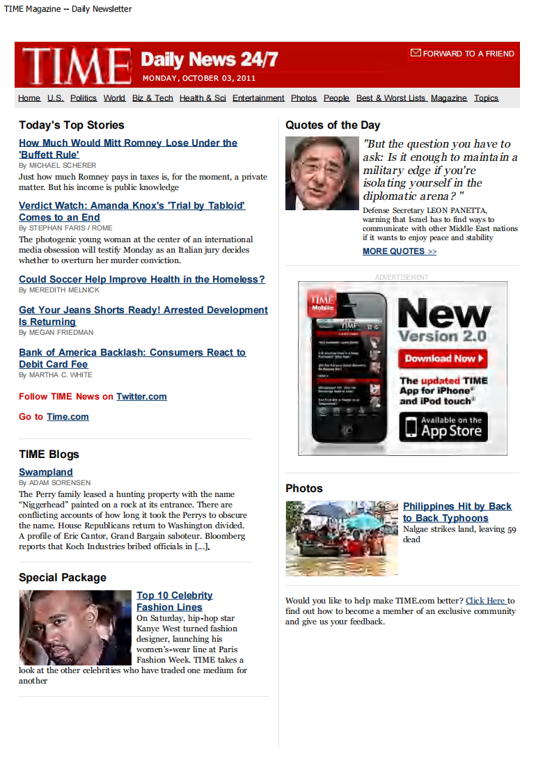 [美国.时代每日要闻].TIME.Daily.Newsletter.2011-10-03.pdf 第1页