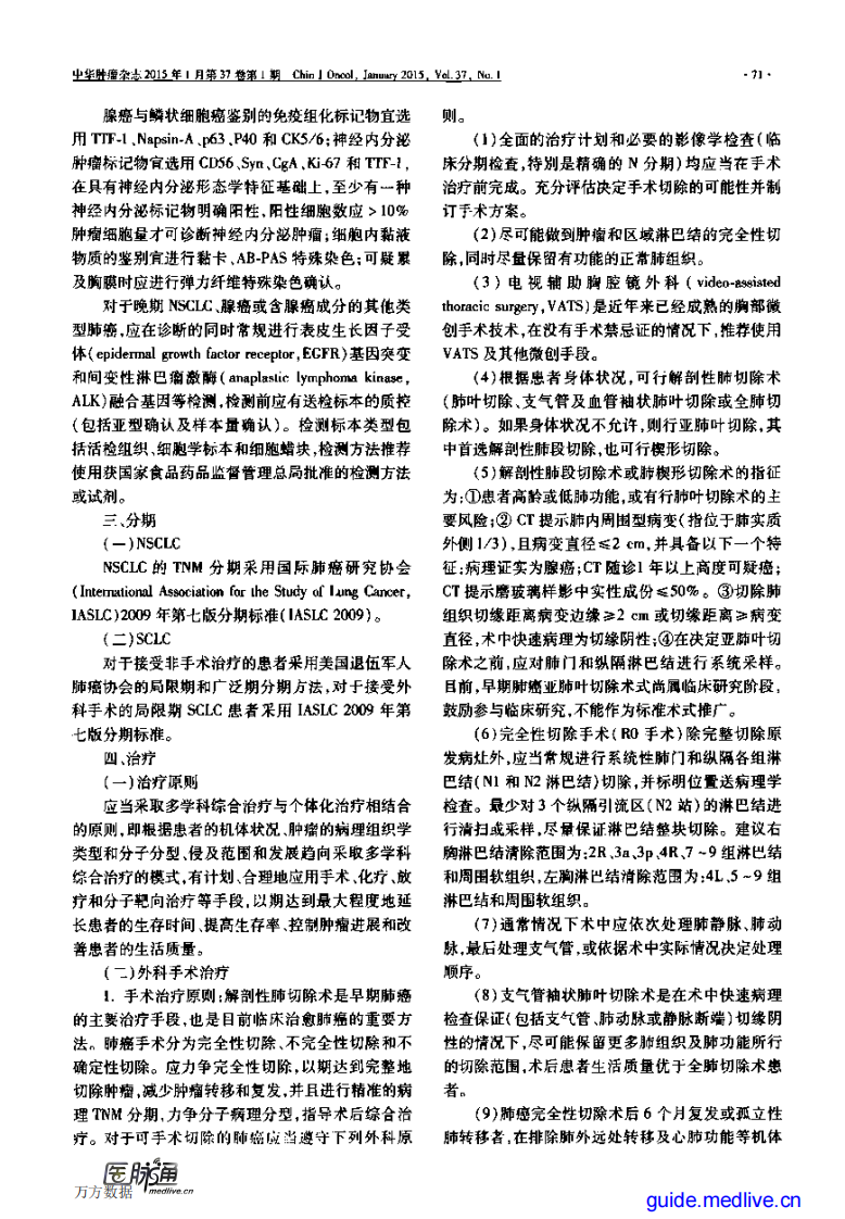 中国原发性肺癌诊疗规范(2015年版).pdf 第5页