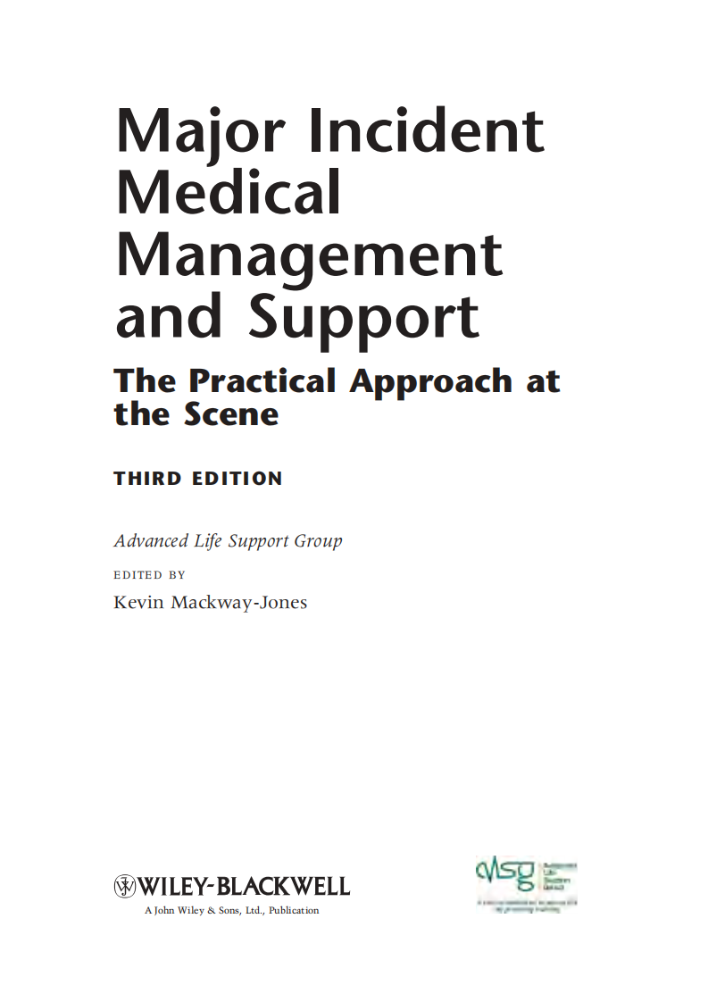 重大事故医疗现场处理技术（2012高清英文版）Major Incident Medical Management and Support.pdf 第2页