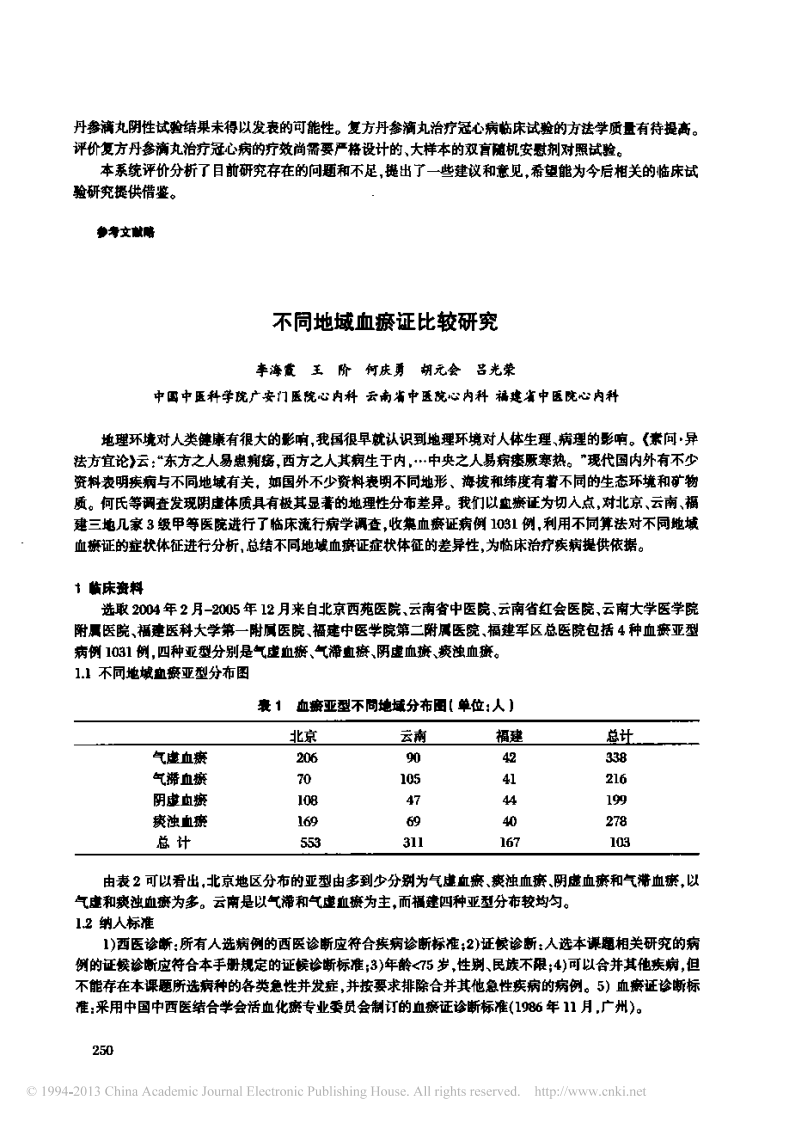 不同地域血瘀证比较研究_李海霞.pdf 第1页