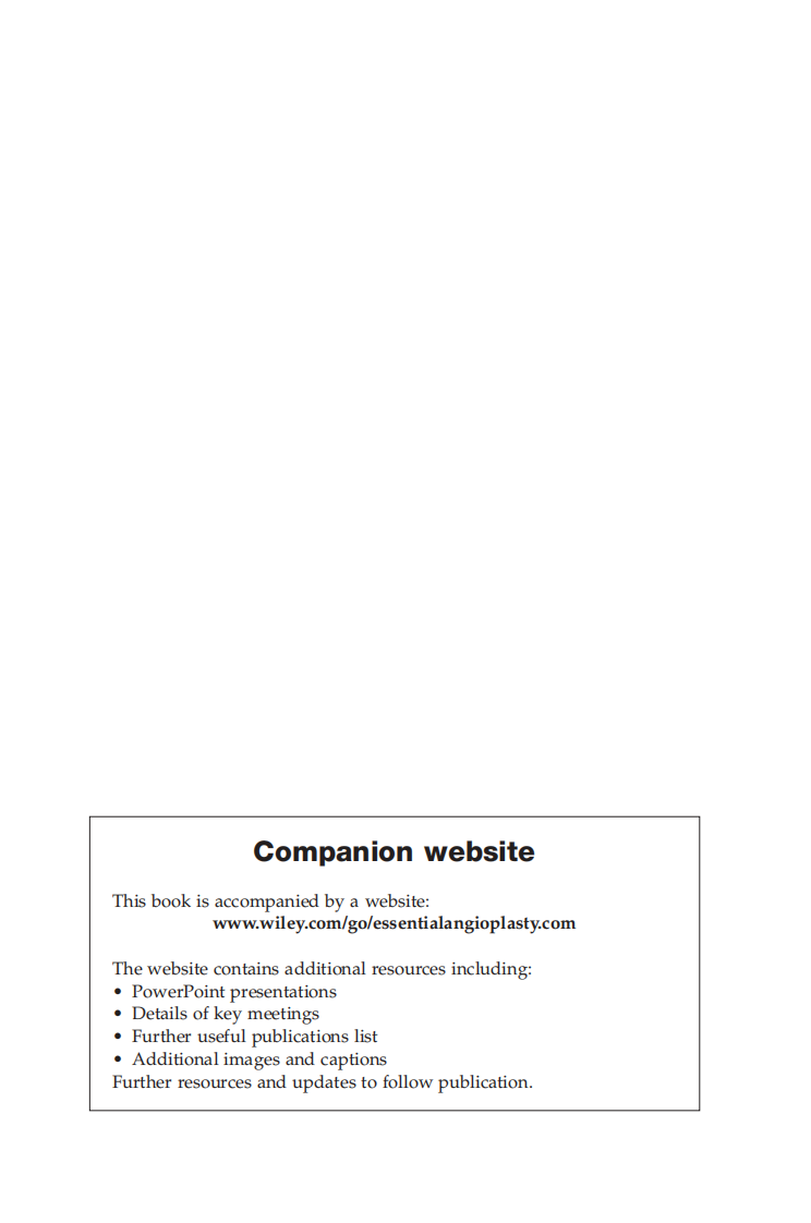 血管成形术（2013高清英文版）Essential Angioplasty.pdf 第2页