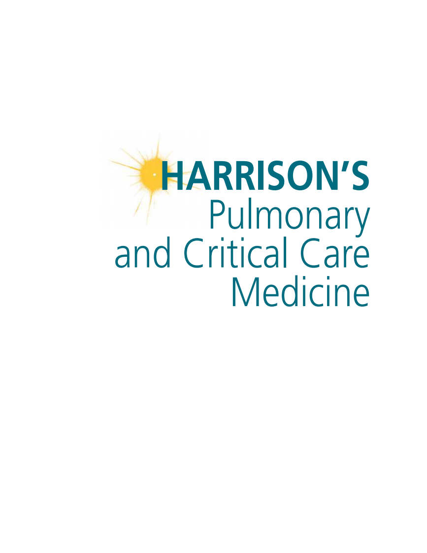 哈里森呼吸病学与危重症医学（2010高清英文版）Harrison's+Pulmonary+And+Critical+Care+Medicine.pdf 第2页