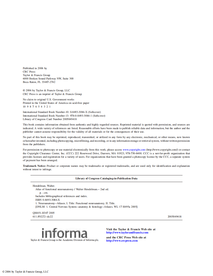 神经解剖学彩图（2006高清英文版）Atlas Of Functional Neuroanatomy.pdf 第4页