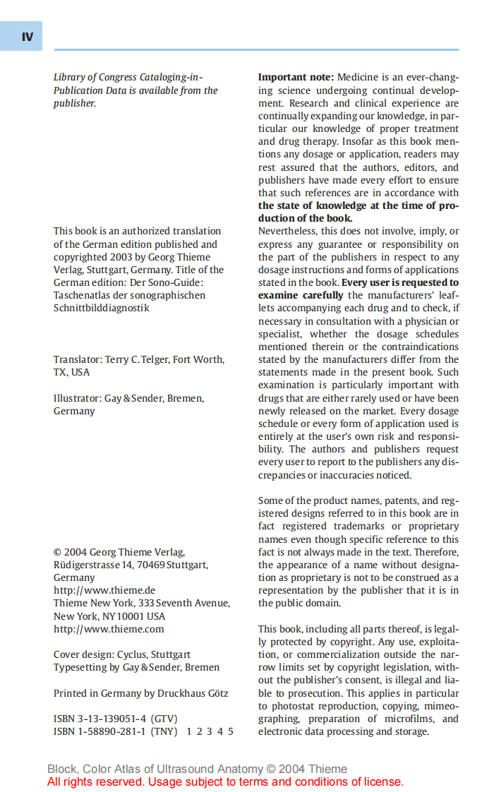 [Color.Atlas.医学书籍].Color.Atlas.of.Ultrasound.Anatomy.(B.Block,.Thieme.2004,.ISBN.1588902811).pdf 第5页