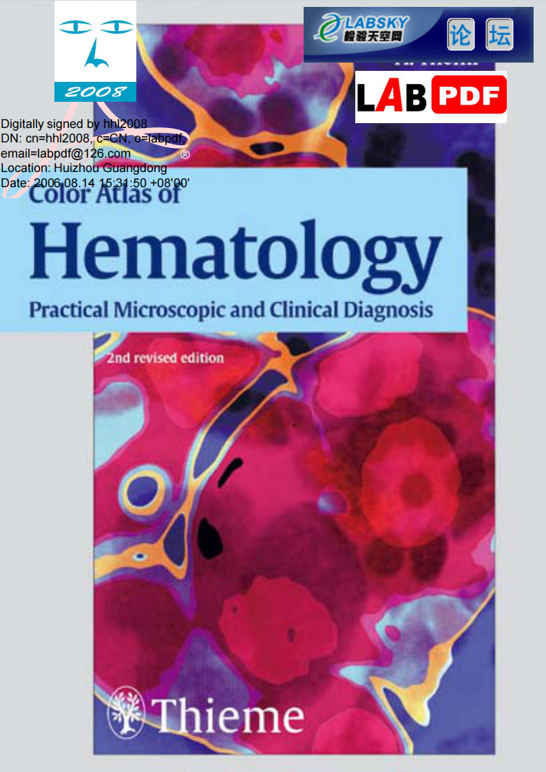 Color Atlas of Hematology 血液学彩色图谱.pdf 第1页