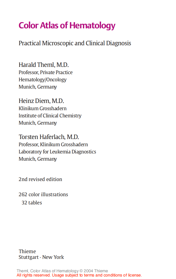 Color Atlas of Hematology 血液学彩色图谱.pdf 第4页