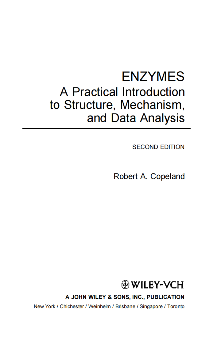 Enzymes-A Practical Introduction to Structure酶结构实用导论.pdf 第3页