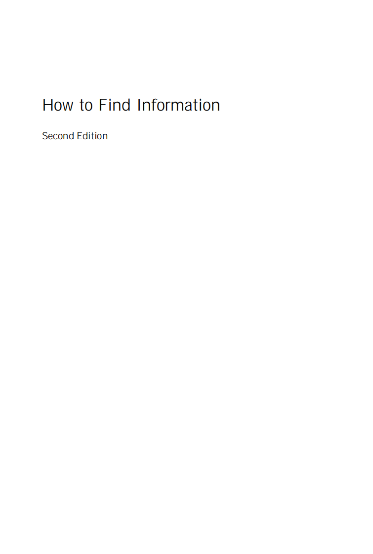 55987How_to_Find_Information[公众微信号：bioworlde].pdf 第2页