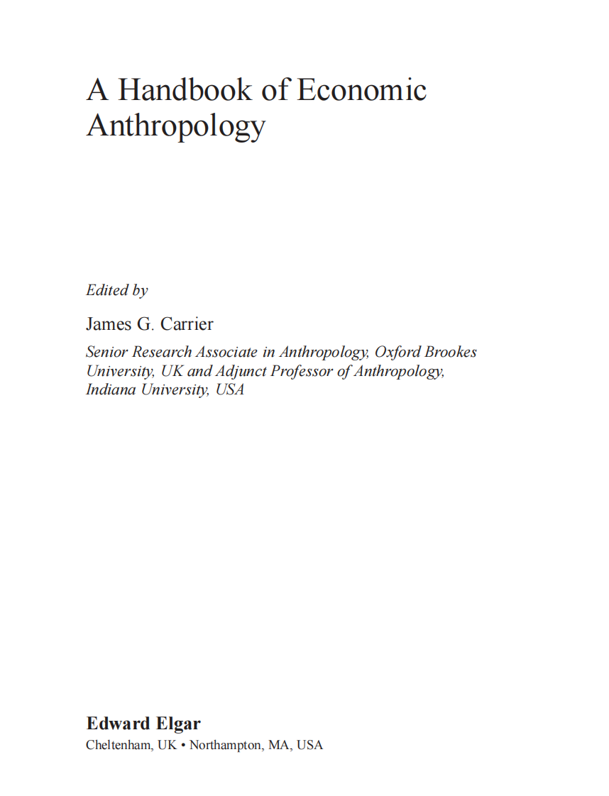 A.Handbook.Of.Economic.Anthropology.-.James.G.Carrier人类经济学.pdf 第4页