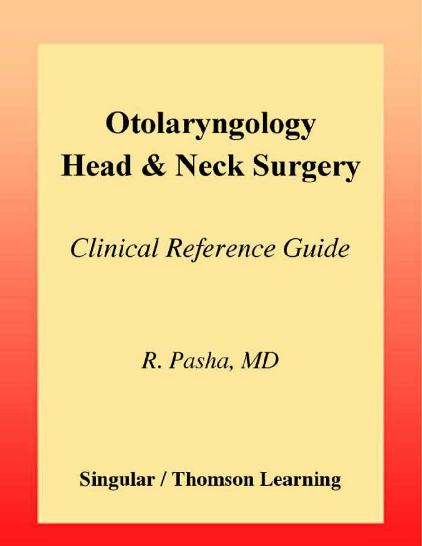 Otolaryngology, Head & Neck Surgery耳鼻喉.pdf 第1页