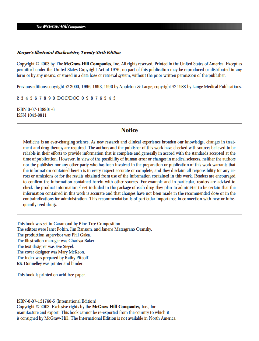 [哈玻图解生物化学].Harper'S.Illustrated.Biochemistry.26th.pdf 第3页