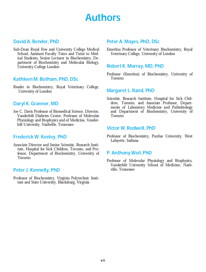 [哈玻图解生物化学].Harper'S.Illustrated.Biochemistry.26th.pdf 第4页